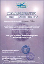 Kosmoenergetikos meistro sertifikatas